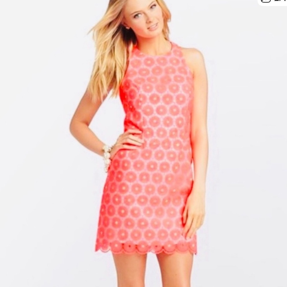 Lilly Pulitzer Pink Coral Sleeveless Mini Dress - Picture 2 of 7